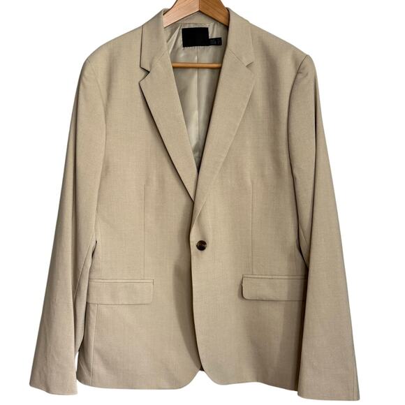 ASOS Men’s Tan Lightweight Blazer Size 42 Regular Summer Casual Jacket - Picture 2 of 9